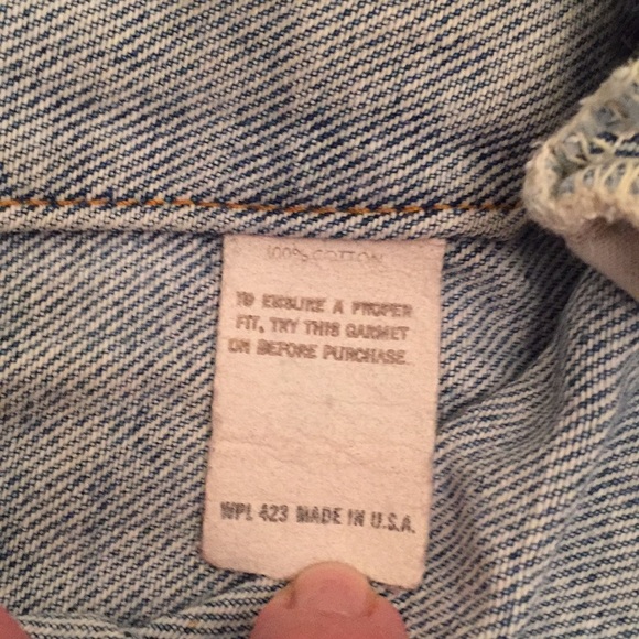 ❤️ SOLD Vintage Levi’s Jean Jacket Mens, Unisex - Picture 5 of 6